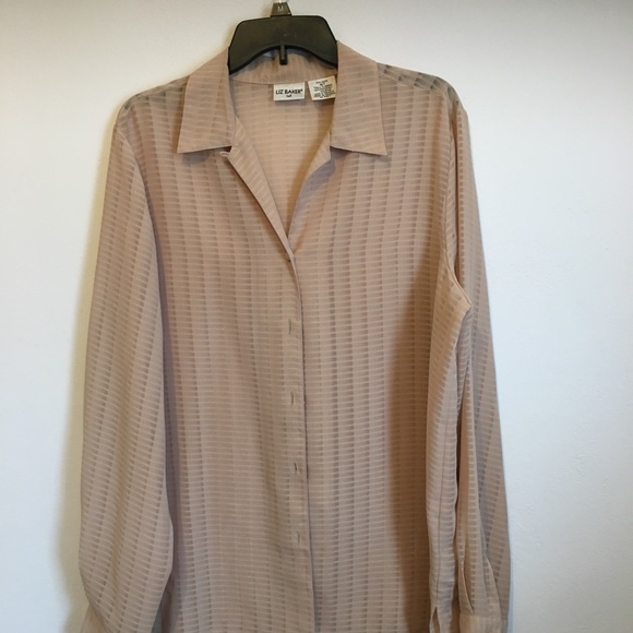 Liz Baker Tops - Liz Baker 2 Pc Tan Blouse